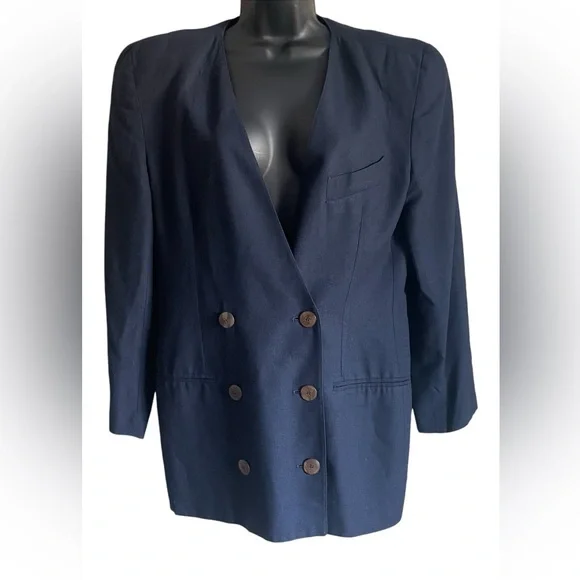 CHRISTIAN DIOR vintage double breasted blazer - Picture 2 of 8